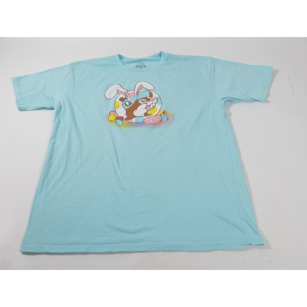Buc-ees T-Shirt Unisex XL Blue Easter 2024 Every Bunny Needs Some Bunny Graphic